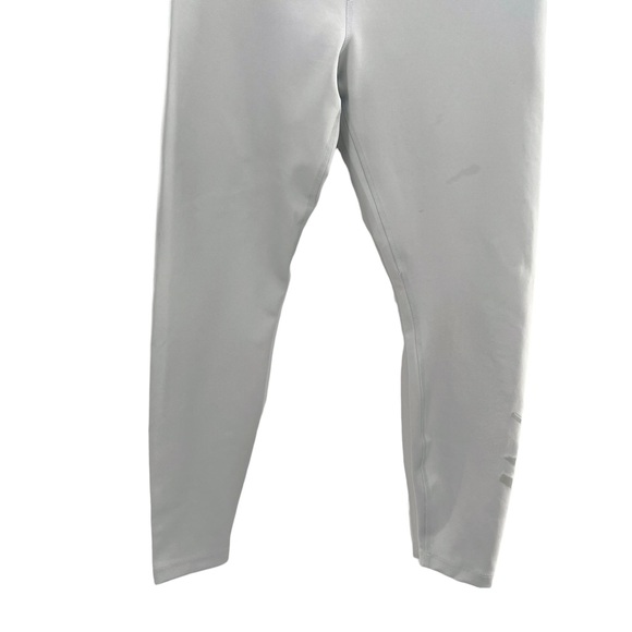 Nike Dri-Fit Light Gray & Red Leggings / Running Pants w/ Large Logo in Size Med - Picture 5 of 13